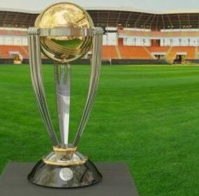 Cricket World Cup Trophy 3d model