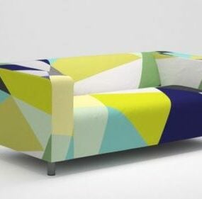 3д модель дивана Икеа Клиппан