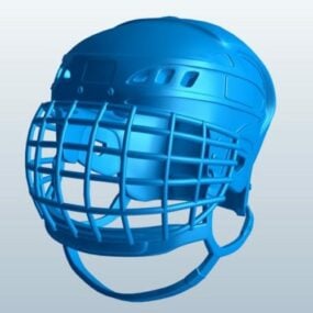 Casco sportivo per hockey su ghiaccio modello 3d