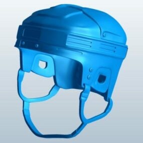 Modello 3d di progettazione del casco da hockey su ghiaccio