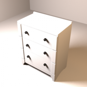 Ikea Drawers Chest 3d model
