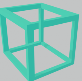 Múnla Illusion Cube Frame 3d