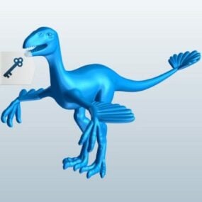 Blue Pen Holder 3d model
