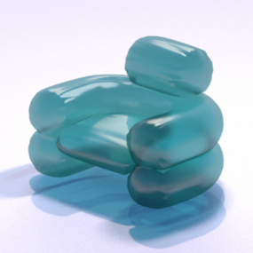 Aufblasbares Sesseldesign 3D-Modell