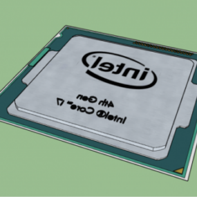 Intel Core I7 -suoritinpiirisarjan 3d-malli