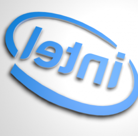 Intel Logo 3d model