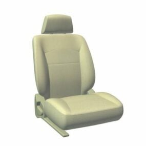 صندلی چرمی داخلی خودرو مدل سه بعدی