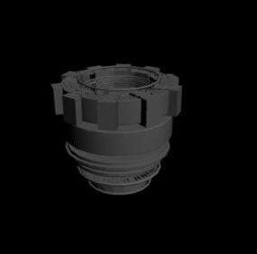 Scifi Cylinder Bed Equipment 3d-modell