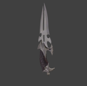 Jackal Knife Weapon 3d-modell