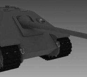 Modello 3d del carro armato tedesco Jagdpanther