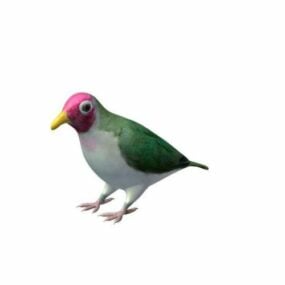 Mô hình chim bồ câu trái cây Jambu 3d