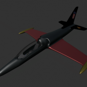 3D model proudového letadla