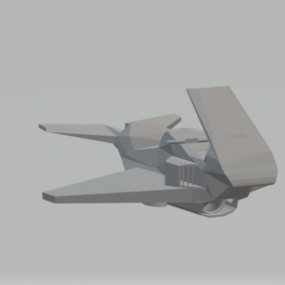 3D model vrtulového jednoplošníku letadla
