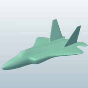Savaş uçağı Lowpoly 3d modeli