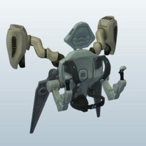 Jetpack Robot 3d model