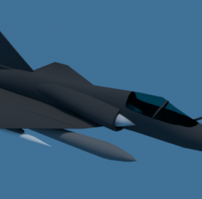 Model 3d Pesawat Jetfighter Mirage