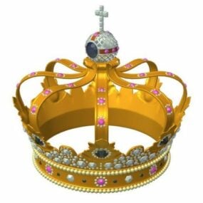 Simple King Crown 3d model