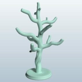 Streszczenie gałęzie drzewa jubilerskiego Model 3D