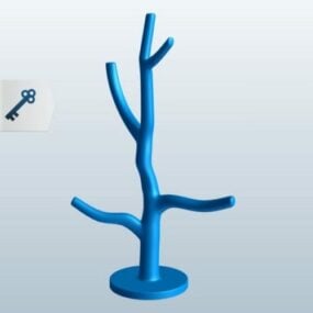 Jewelry Tree Thick Printable 3d model