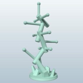 Sieraden Takken Boom Decoratief 3D-model