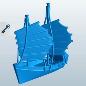 Junk Ship Printable 3d model