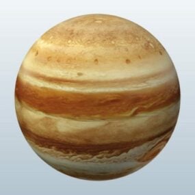 Realistic Jupiter 3d model