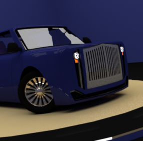 Model 3d Mobil Rolls Royce