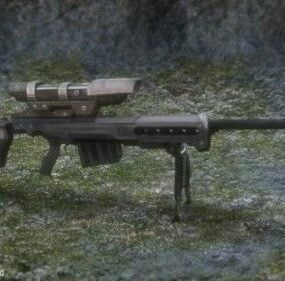 Gun Ksr-29 Sniper Rifle 3d-malli