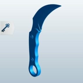 3д модель ножа Керамбит игрового оружия