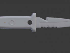 3д модель ножа Kershaw Sea Hunter