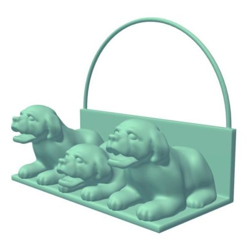 Porte-clés Sculpture de chien