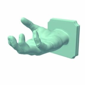 Wandmontage handsculptuur 3D-model