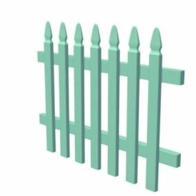Home Wood Fence 3D-malli