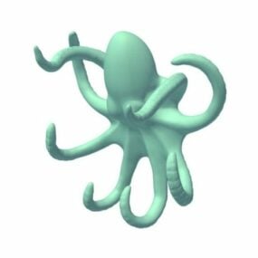 Wandmontage Octopus sleutelhanger 3D-model