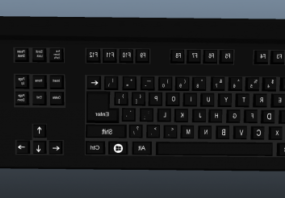 Звичайна 3d модель клавіатури