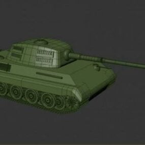 King Tiger German Tank V1 3d malli