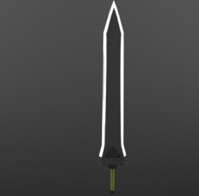 3d модель меча Кіріто