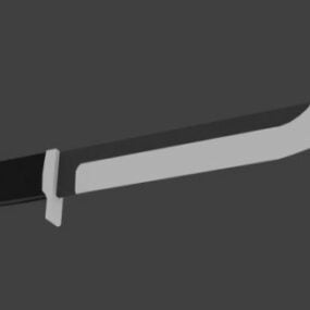 3д модель длинного ножа