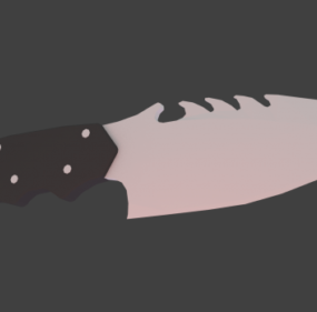 3д модель ножа в стиле аниме