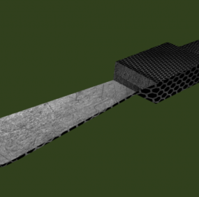 Couteau Rustique Antique modèle 3D