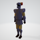 Chevalier guerrier Lowpoly