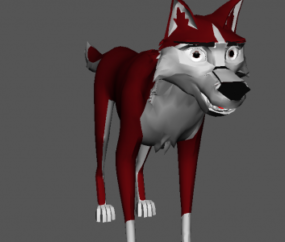 Kodi hund Lowpoly 3D-modell