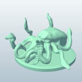 Múnla Kraken Monster 3D saor in aisce