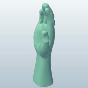 نموذج يد الكونغفو ثلاثي الأبعاد