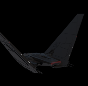 Model 3d Pesawat Ulang-alik Kylo