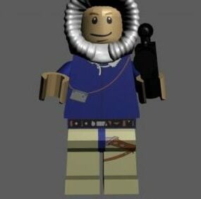 Lego Han Solo Character 3d-model