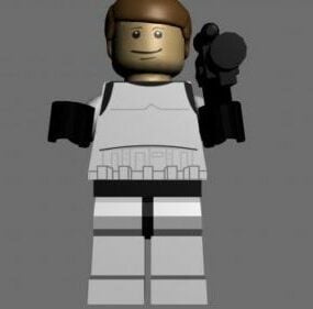 Lego Stormtrooper 3d-malli