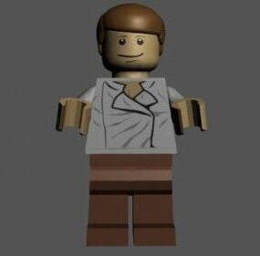 3д модель персонажа Лего Хана Соло