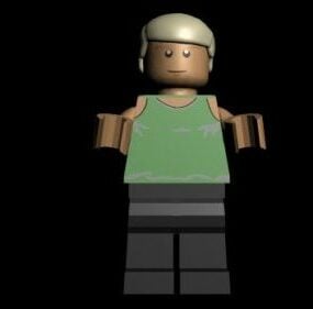 Karakter Lego Luke 3d modeli