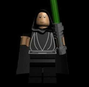 Luke Skywalker personaje modelo 3d